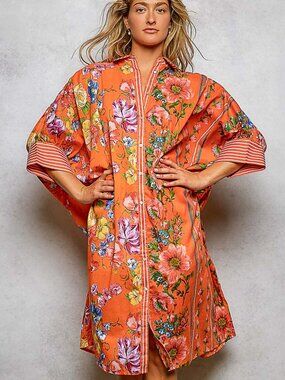 POL Floral Shirt Dress